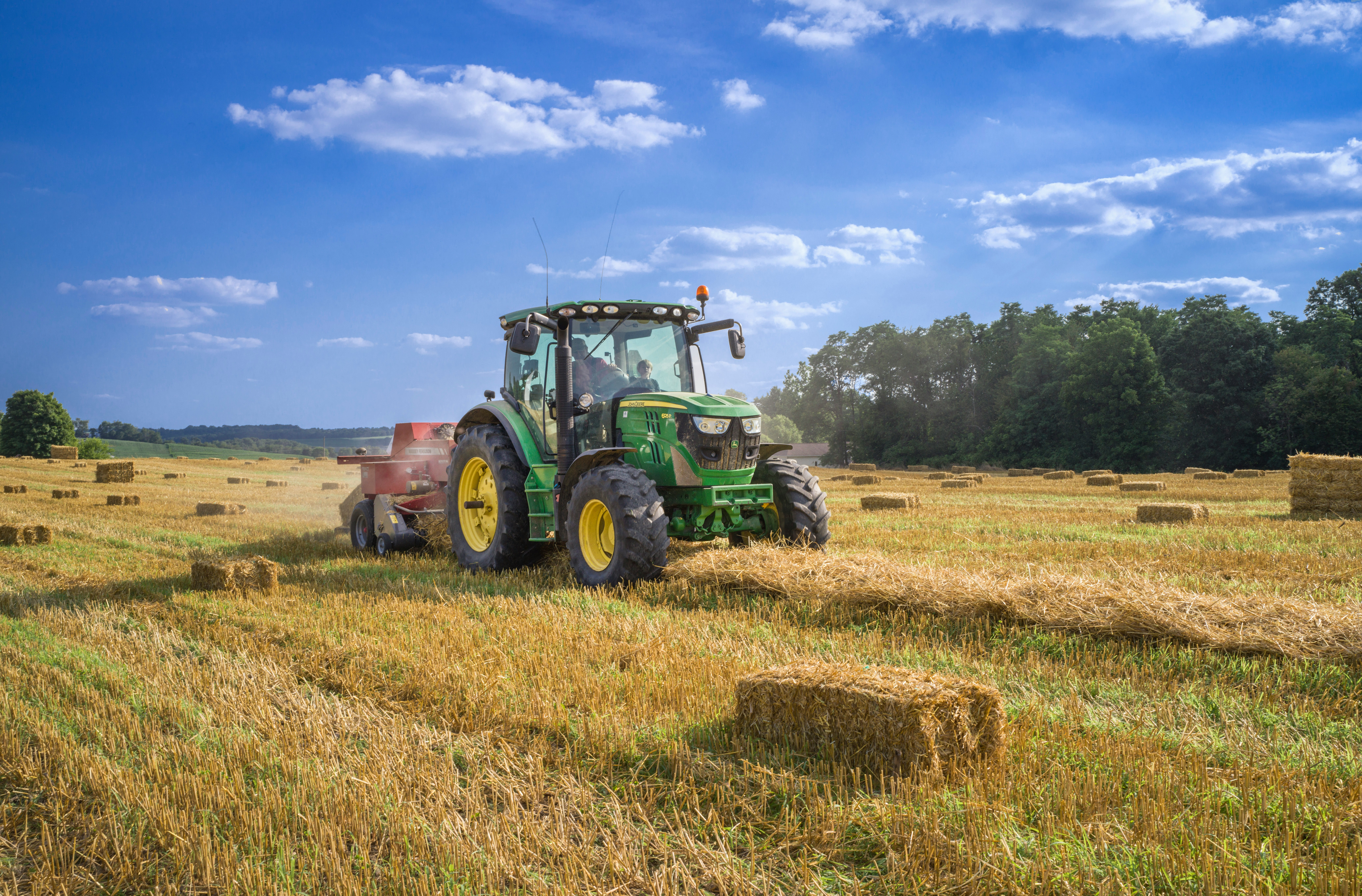 Tractor in field operations